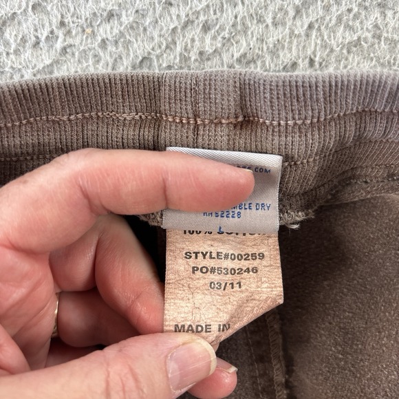 Crazy Shirts Hawaii Pants Mens Large Joggers Chocolate Dyed Beige Drawstring - Picture 11 of 15